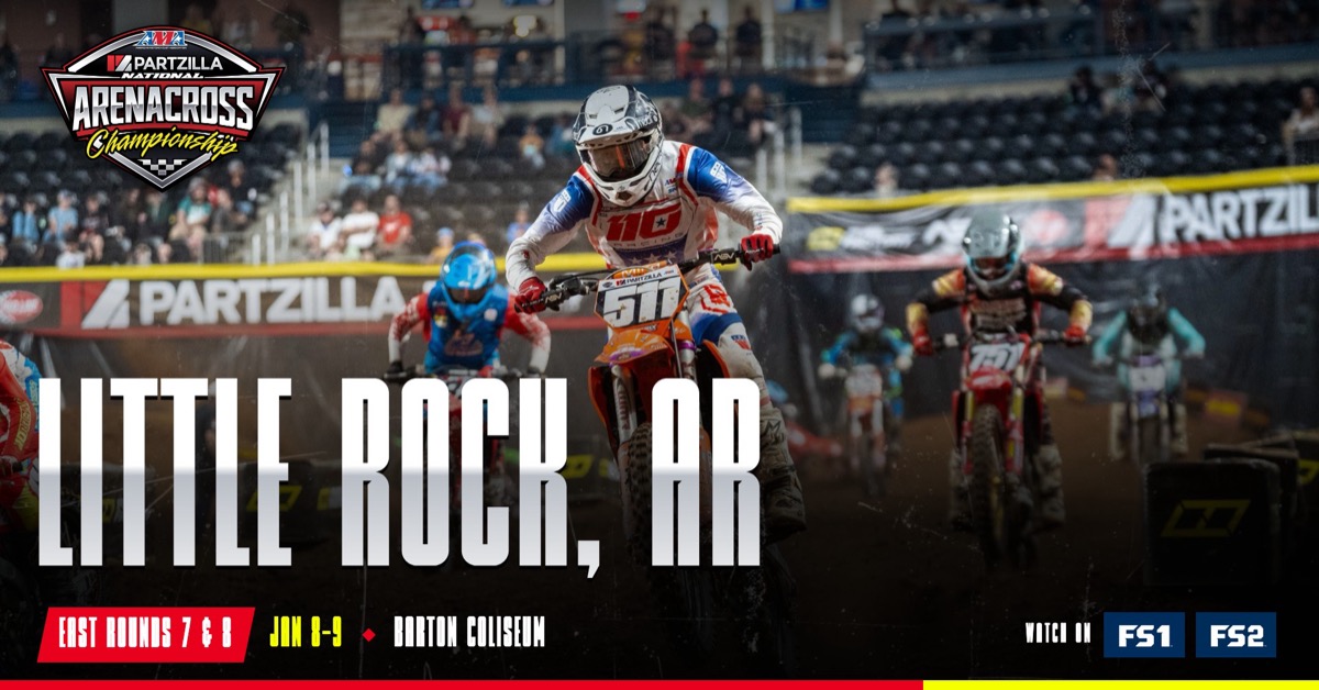 Partzilla Arenacross Little Rock Rounds 7 and 8 event graphic
