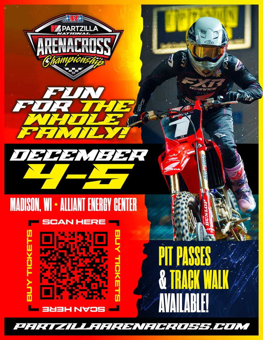 Partzilla Arenacross Madison Rounds 5 and 6 event flyer