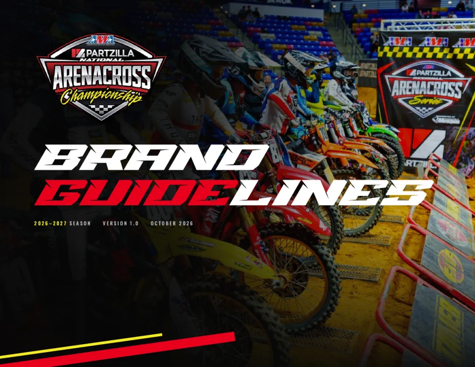 AMA Partzilla National Arenacross Championship brand guidelines cover